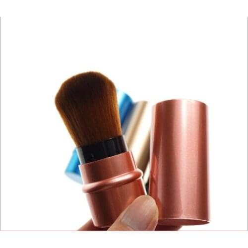 New Design MIni Soft Makeup Brush Retractable Pro Foundation Cosmetic Blusher Face Powder Brushes Beauty Tools 200pcs