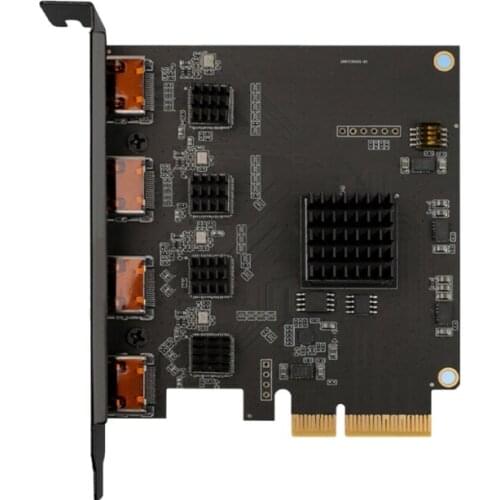Acasis Quad Port HDMI PCIe Video Capture Card 1080P 60FPS 4-Channel Built-in Capture Device for Live Streaming Recording