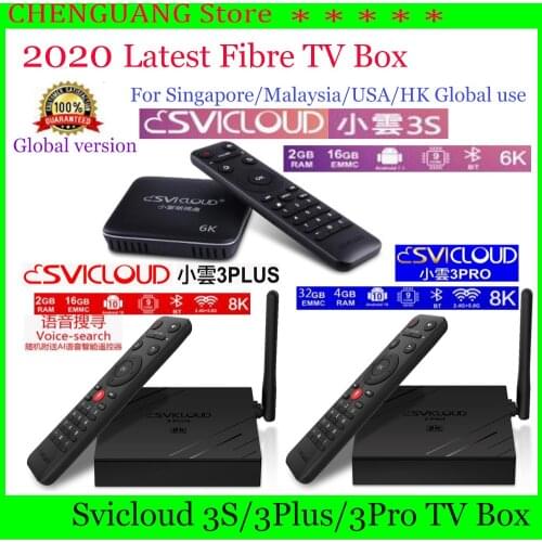 [Genuine]Latest SVICLOUD 3S/3PLUS/3PRO 6k/8k 2.4+5.8G UHD Fibre smart tvbox for Singapore/Malaysia/Baxi/HK/TaiWAN/USA global use