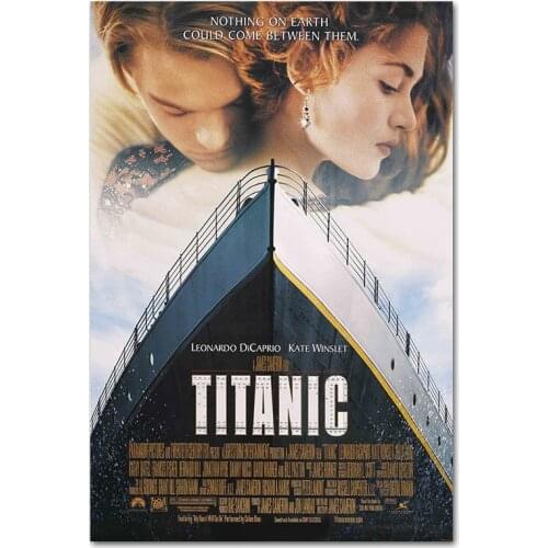 Titanic Classic Movie Poster Bar Cafe Wall Art Posters Retro Home Bedroom Decor Silk Cloth Painting 20x30"