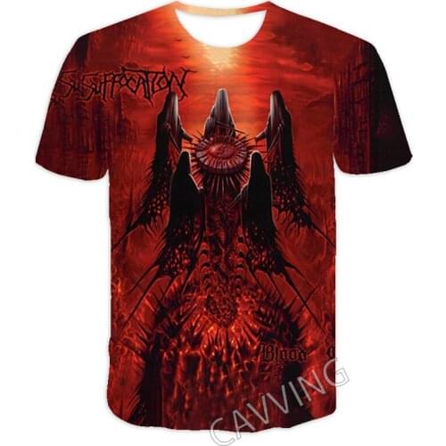 CAVVING 3D Printed SUFFOCATION Rock Band Casual T-shirts Hip Hop Tshirts Harajuku Styles Tops Clothing for Men/women