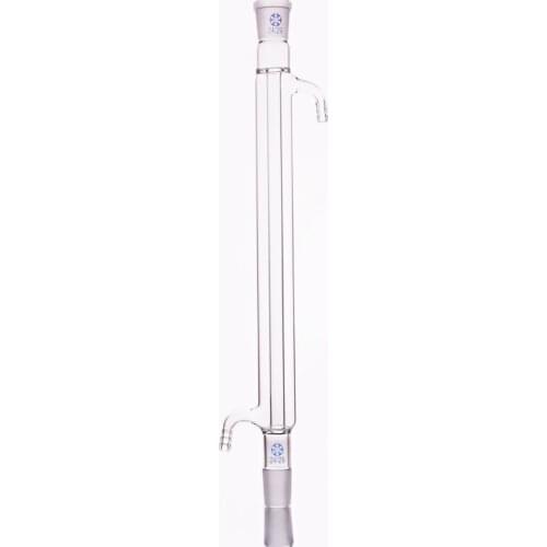 Straight condenser 100mm/24*2,Condensation length 100mm,Condenser Liebig with fused inner tube,standard ground mouth 24/29