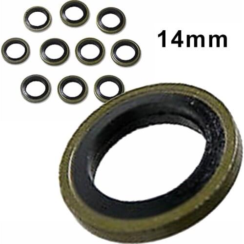 Oil Drain Plug Washer 10pcs 12/14mm Banjo Bolt Washers Sealed For Nissin Master Cylinders Calipers Replace Washer Oem Gaskets