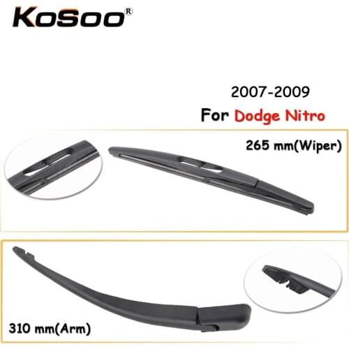 KOSOO Auto Rear Window Windshield Wiper Blades Arm Car Wiper Blade For Dodge Nitro,265mm 2007-2009 ,Car Accessories Styling