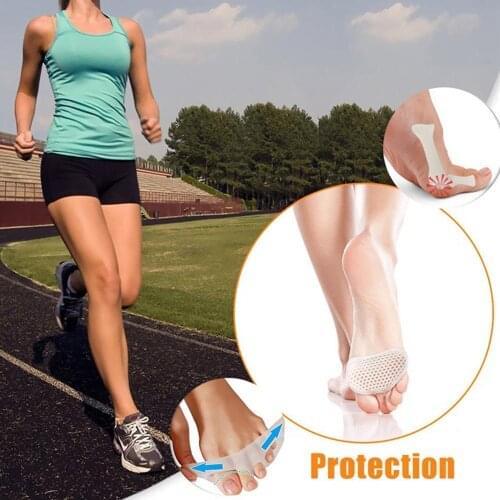 Silicone Honeycomb Gel Inserts Forefoot Pads Breathable Soft Protector Elastic Pain Relief Insole Outdoor Shoe Accessories