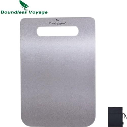 Boundless Voyage Titanium Cutting Board Outdoor Household Meat Fruit Vegetables Chopping Block Breadboard