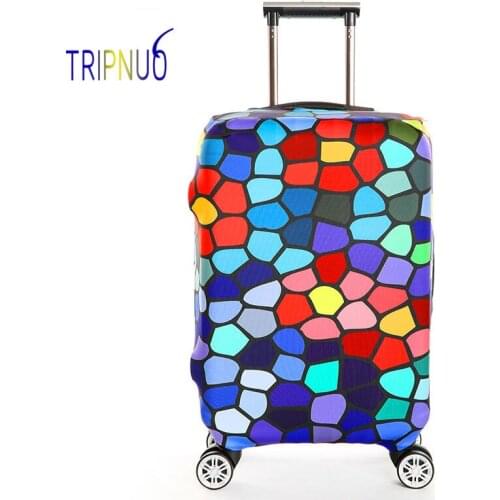 TRIPNUO Thickest Elastic Suitcase Cover Colorful Dots Luggage Protective Cover for 18"~32" Dust , Travel Accessories
