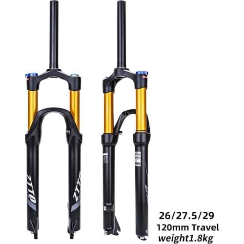 Bike Bicycle Boost Fork 120mm Aluminium Alloy Fork Suspension Lock Adjustable For Mtb 26 27.5 29 Inches Mountain Bike Front Fork