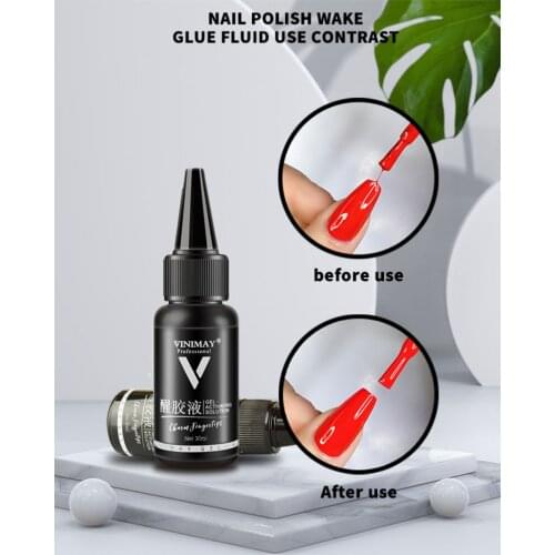 VINIMAY Nail Polish Extender Functional Glue Diluent Base Glue Seal Layer Reconciled Liquid Awakening Wake Glue Nail Art TSLM2