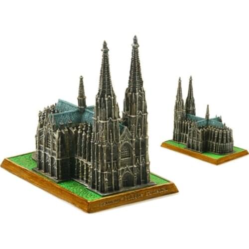 High-quality Cologne Cathedral, Germany World Famous Landmark Metal Model Decor Crafts Tourism Souvenirs Collection Gifts