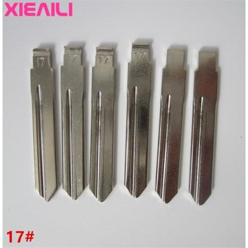 XIEAILI 20Pcs/lot For 17# Blank Remote Uncut Key Blade For Citroen Elysee (Side Slot) S240
