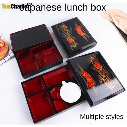 Bento Box Japanese Lunch Boxes Rice Sushi Catering Food Storage Container Compartments Portable Bento Box Bento Food Container