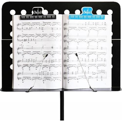 1pcs 15cm Plastic Music Score Fixed Clips Book Paper Holder for Guitar Violin Piano Player Office File Clips Office Supplies