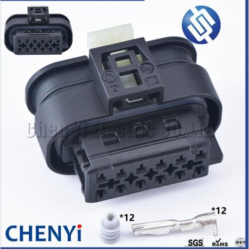 1 set 12 Pin 1.0 series female Automotive waterproof connector Harness plug 806-344 For Benz BMW VW Audi