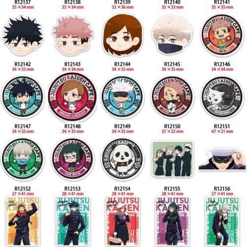 10pcs Japan Keychain Cartoon Character Resin Planar Crylic Charms Cabochon