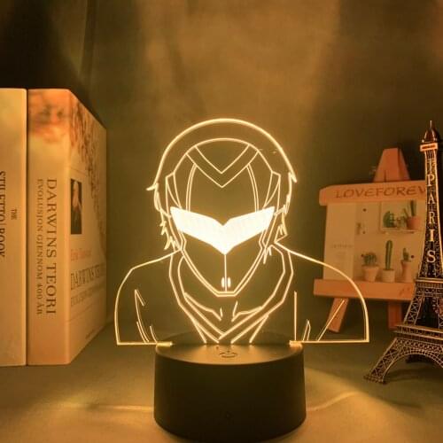 Anime Terror In Resonance Nine Figure Led Night Light for Kid Bedroom Decor Nightlight Brithday Gift Manga Table 3d Lamp Acrylic
