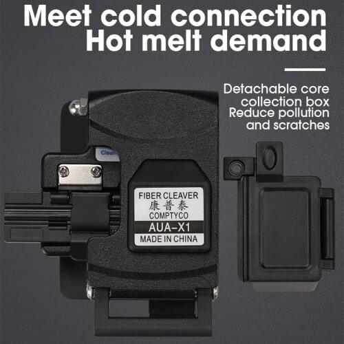 AUA-X1 High Precision Fiber Cleaver FTTH Cable Fiber Optic Cutting Knife Tools Cutter Three-in-One Clamp Slot 24 Surface Blade