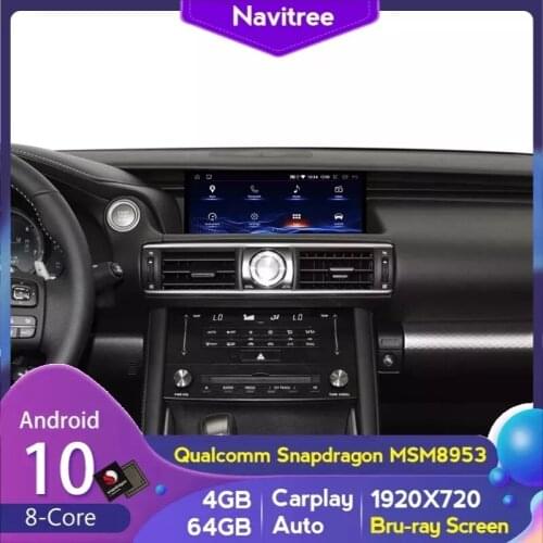 Built-in Wireless Carplay Android 10.25'' Car Radio Multimedia Player 4G 64G For Lexus IS RC 2013-2018 Multimedia Gps Navigation
