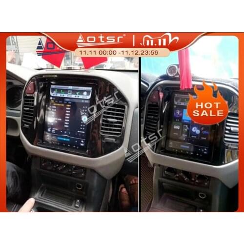 Tesla Screen Car Radio GPS Navigation For Mitsubishi Pajero V73 V77 V68 V75 Android Multimedia Head Unit Auto Audio Car Stereo