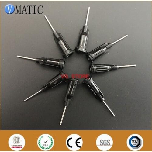 Free Shipping Best Seller 100Pcs 19G Black Color Glue Dispensing Needle Tips 1/2 Inch