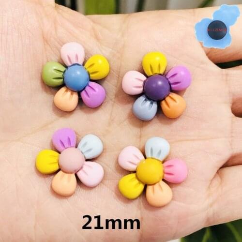 1Pcs Little Flowers Garden Shoe Accessories Decorations Shoes Charms Fit Holes Wristband Kids X-MAS Party gifts