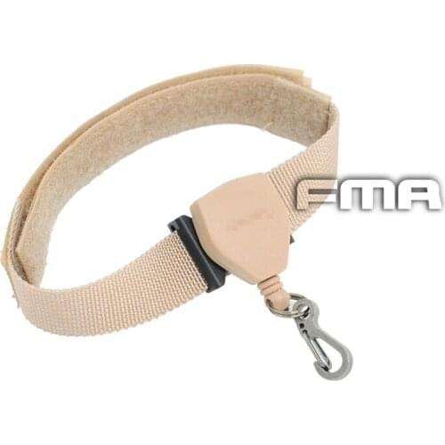 FMA TB720 Hook & Loop Rope with Buckle Adjustable Length DE Color Strape Band Helmet Accessories For with Airhole Helmet