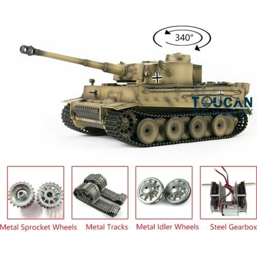Henglong 1/16 Scale TK7.0 Upgraded Metal Version German Tiger I RTR RC Tank 3818 TH17265