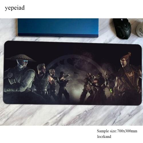 Mortal kombat mouse pad gamer 700x300x3mm mousepad hot sales desk mat cute gaming accessories pc game keyboard mats oversized