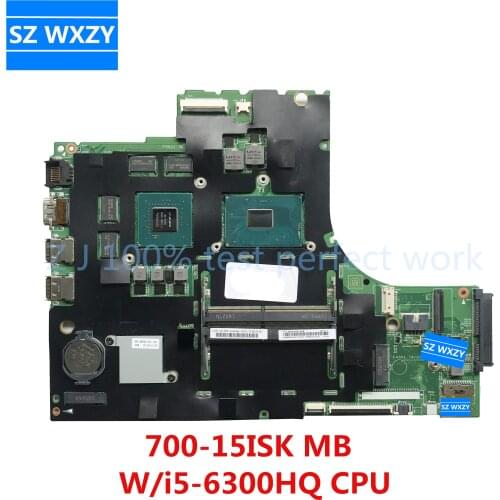 For LENOVO IdeaPad 700-15ISK Laptop Motherboard 5B20K91445 With SR2FP i5-6300HQ CPU GTX 950M 2GB 15221-1M DDR4 MB 100% Tested