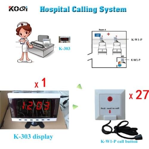 Medical Equipment Hospital Clinic Wireless Nurse Call Service Call System English Voice Emergency Calling Button free shipping