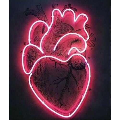 Neon Sign For we heart it Real Glass Tube Commercial club Lamp resterant art light advertise custom DESIGN Impact Attract light