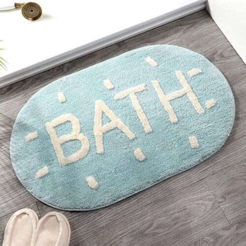 Letter Design Non- Slip Foot Mat Hallway Porch Area Rug for Home Livingroom Door Mats Suck Water Bath Carpet WF1022