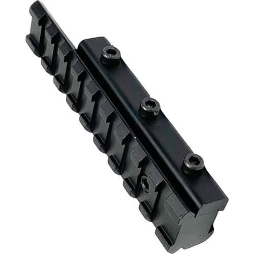 Dovetail 11mm to 20mm Weaver Picatinny Rail Mount Adapter Converter Extension Base Mount Low Profile 14 Slot 155mm 6.1inch