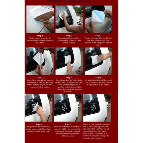 Custom Waterproof Printing Car Bumper Stickers Decal With Waterproof ---PX7026