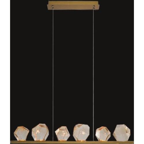 Postmodern American minimalist retro restaurant bar designer model room chandelier hotel club front desk lamps