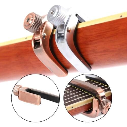 Alice A007J Adjustable Roller Metal Guitar Capo Clamp For Acoustic Electric Guitar Gold/Copper/Bronze