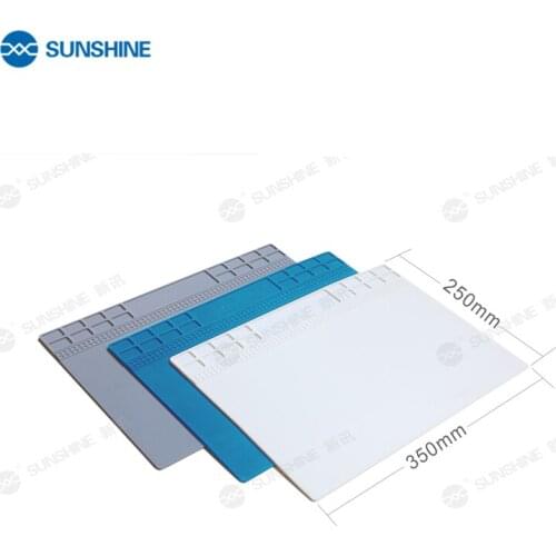 SUNSHINE 25X35cm Soldering Mat Heat Insulation Repair Pad Soldering Work Station Mat Silicon Welding Maintenance Platform