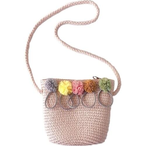 Girls Shoulder Bag Straw Rattan Weave Crossbody Bag For Baby Girls Best