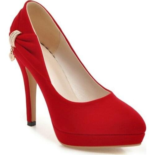 Bride shoes early spring of 2018 new sexy stilettos ultra-high 43 light mouth single shoes with 32-1825