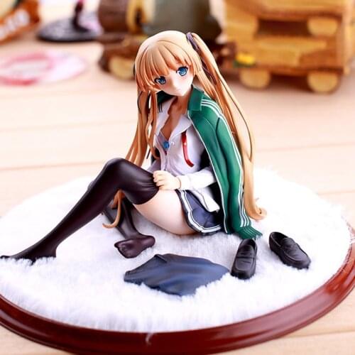 Home Car Ornaments Anime Girl PVC Material Peach Skin My Teen Romantic Comedy Home Decoration Figurines Collectible for Yukino