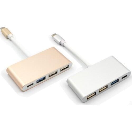 USB3.1 Type C to USB HUB 4 in 1 Adapter usb 3.0 hub 2.0 USB C Multiport Charging Converter Hub for MacBook ipad