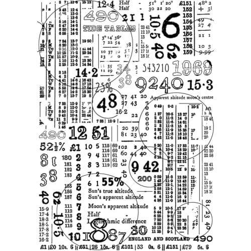 Background stamp Clear Stamp for Scrapbooking Transparent Silicone Rubber DIY Photo Album Decor 0824
