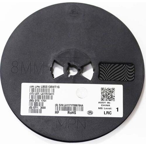 20PCS MOS FET LBSS138WT1G SC-70(SOT-323) N-channel,200V,200mA,10Ω@5.6V LBSS138WT1G