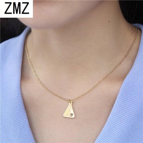 2019 Europe/US Fashion Chemical Bottle Pendant Cute Chemical Bot Necklace Gift For Mom/girlfriend Party Jewelry