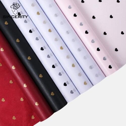 28pcs/lot Love Print Tissue Craft Paper Flower Wrapping Papers Gift Wrapping Papers Handmade Craft Papers 70x50cm