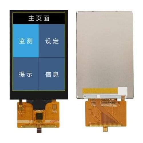 3.5 inch 37P 65K TFT LCD Capacitive/Resistive Touch Screen NT35310 Drive IC 8P I2C GT5668 16Bit MCU Interface 320(RGB)*480
