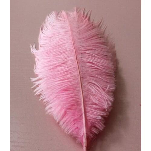 50Pcs 6-8''(15-20cm) High Quality New Style Real Natural pink Ostrich Feathers Wedding Decoration
