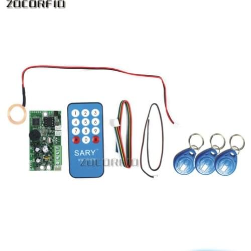 Free 10pcs tags EMID Access Control Board 125KHZ RFID Embedded control board DC12V Normally closed control board