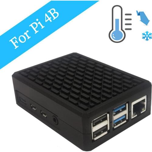 Latest Raspberry Pi 4 Aluminum Alloy Case with Cooling Column Passive Cooling Case for Raspberry Pi 4 Model B