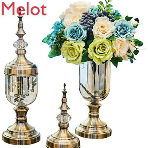 Vase Decoration Living Room Flower Arrangement American Style Dining Table Modern EntryHousehold TV Cabinet Decoration